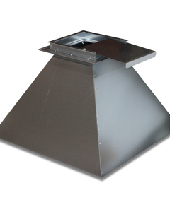 Adapter with shutter galv V09 for hopper/foreign silo